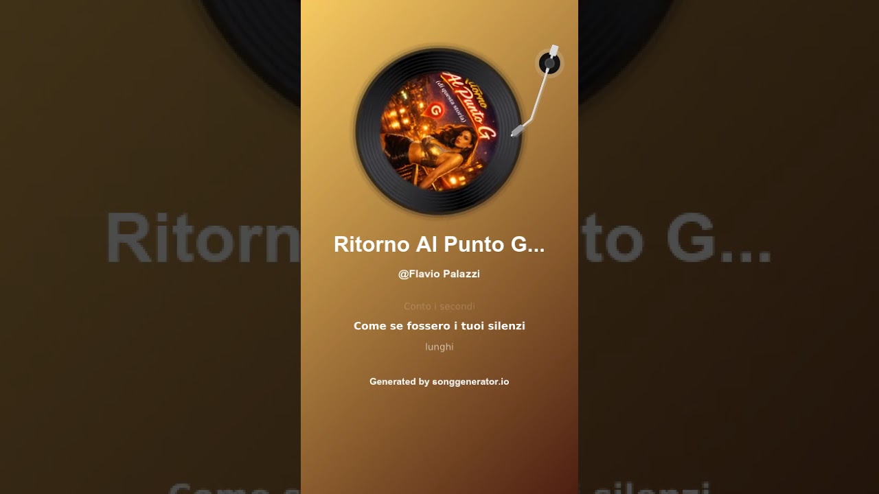 Ritorno Al Punto G (di questa storia)