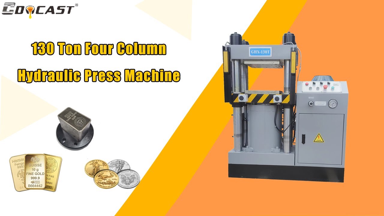 How to Make Unique Gold Silver Bars Coins?--CDOCAST Hydraulic Press Machine