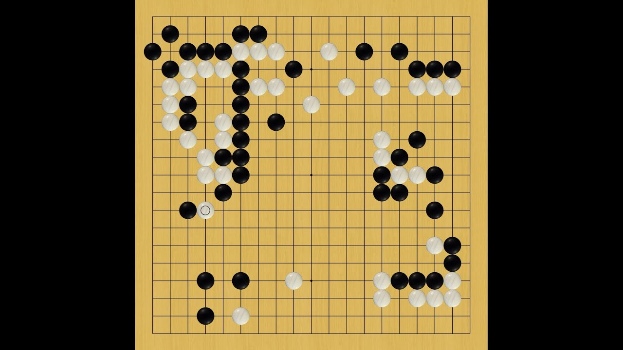 【囲碁の師匠katago自己対局観戦実況】73 三子局【囲碁】