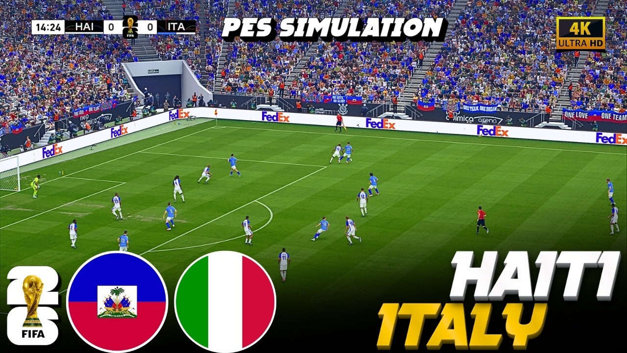 🔴Haiti vs Italy | FIFA World Cup 2026 Group Stage Match | PES 2021 Gameplay | World Cup Clash