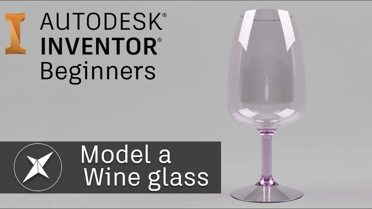 Model a Wine Glass From Scratch! Autodesk Inventor Beginners
