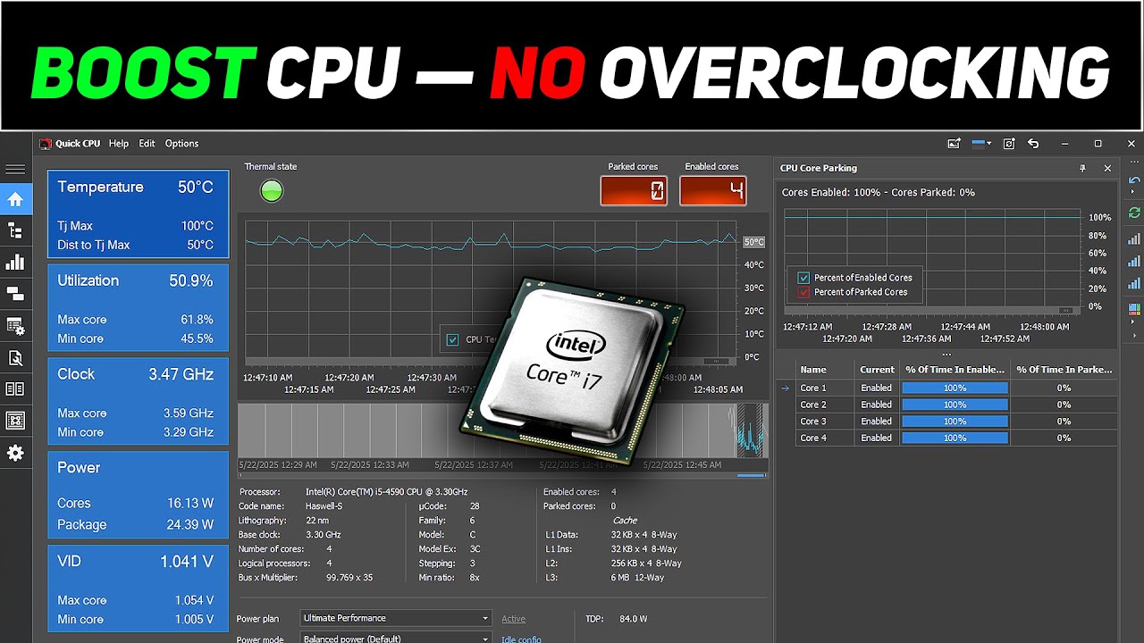 Boost CPU Performance for Gaming Without Overclocking