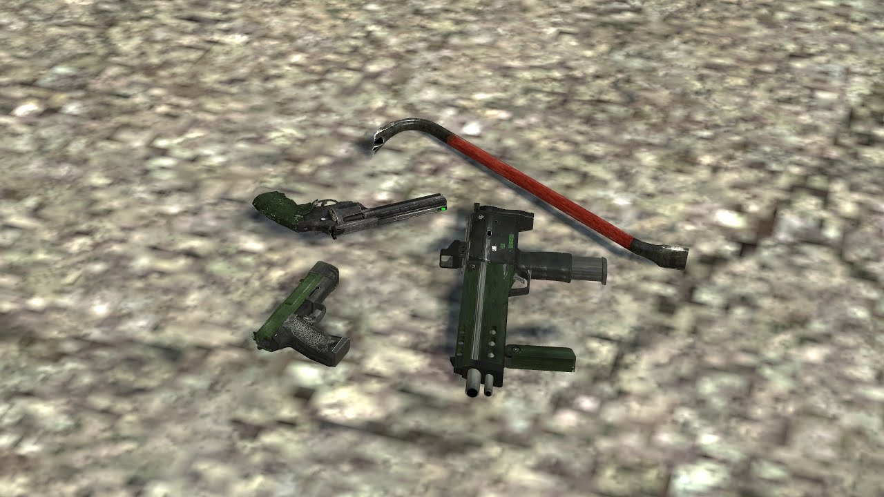Older The Bar Redux Weapons Pack Showcase - Crowbar, Pistol, Revolver, SMG1 (W.I.P).