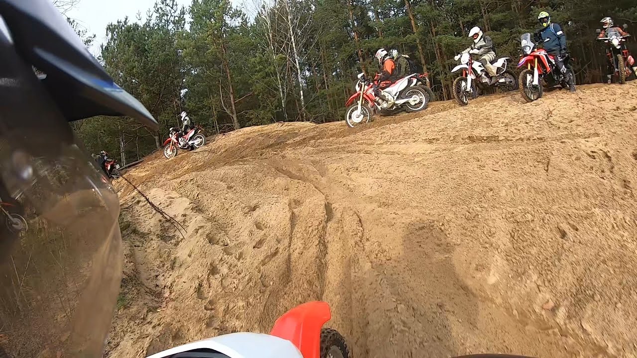 Enduro PNO - Wspólne latanie 9 moto Honda CRF250L / Rally