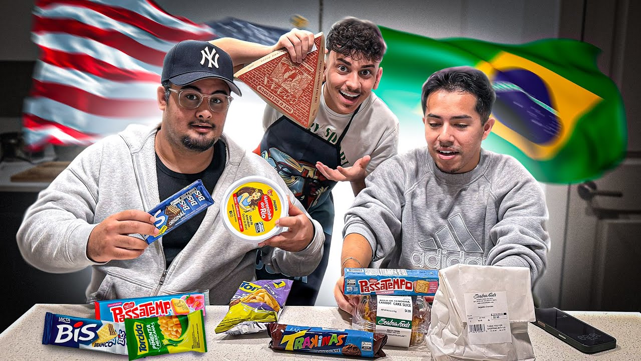 MEUS AMIGOS GRINGOS EXPERIMENTANDO COMIDA BRASILEIRA 🇺🇸 ‹ MATIAS ›