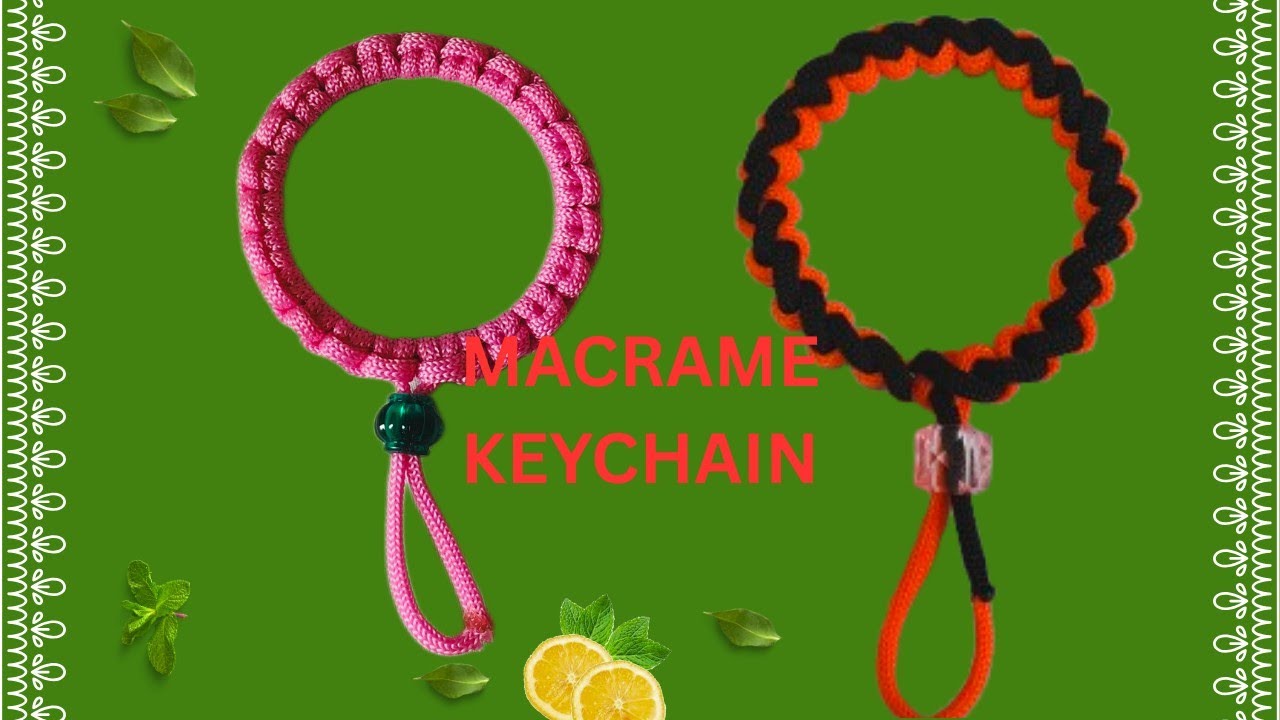 Macrame keychain 