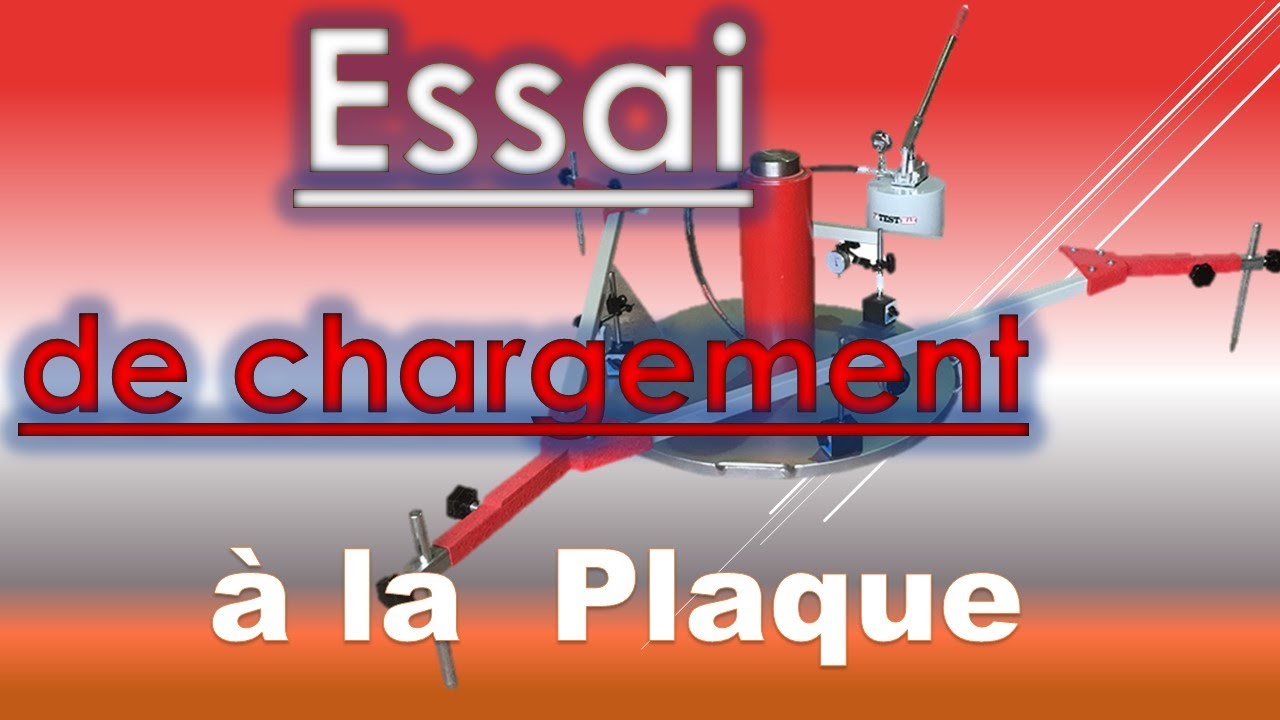 Calcule tassement Essai de chargement à la plaque  In Situ