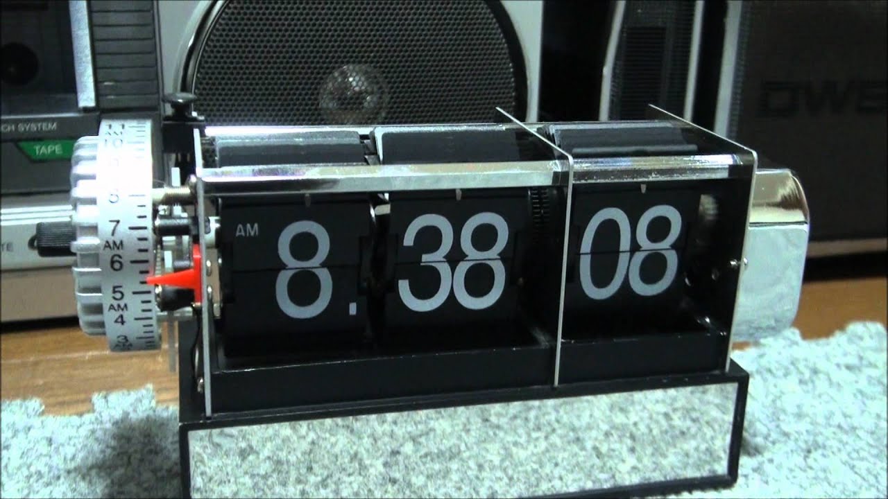 秒まで動くパタパタ時計　Second Flip Clock 【HD】