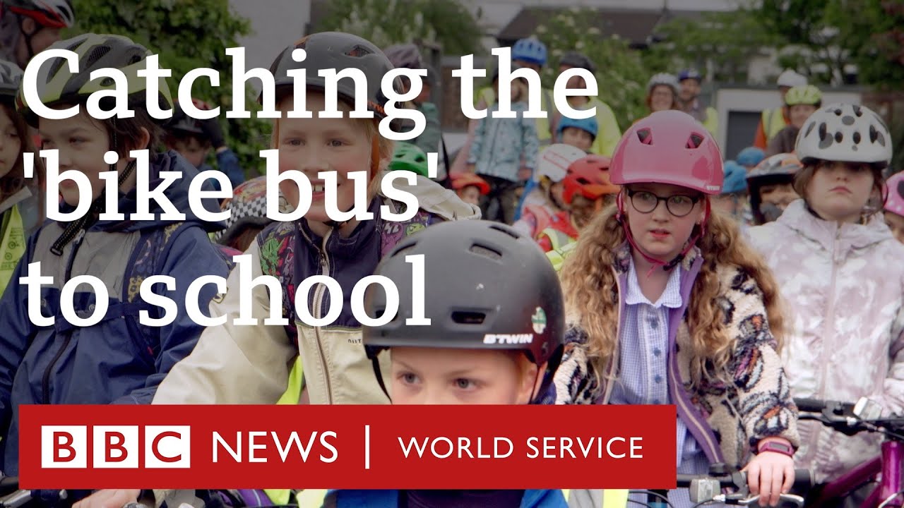 Catching the 'bike bus' to school - People Fixing the World, BBC World Service