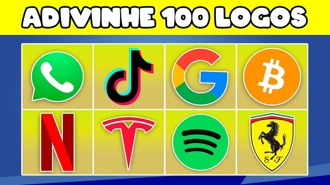 ADIVINHE O LOGO EM 3 SEGUNDOS | 100 LOGOS FAMOSOS