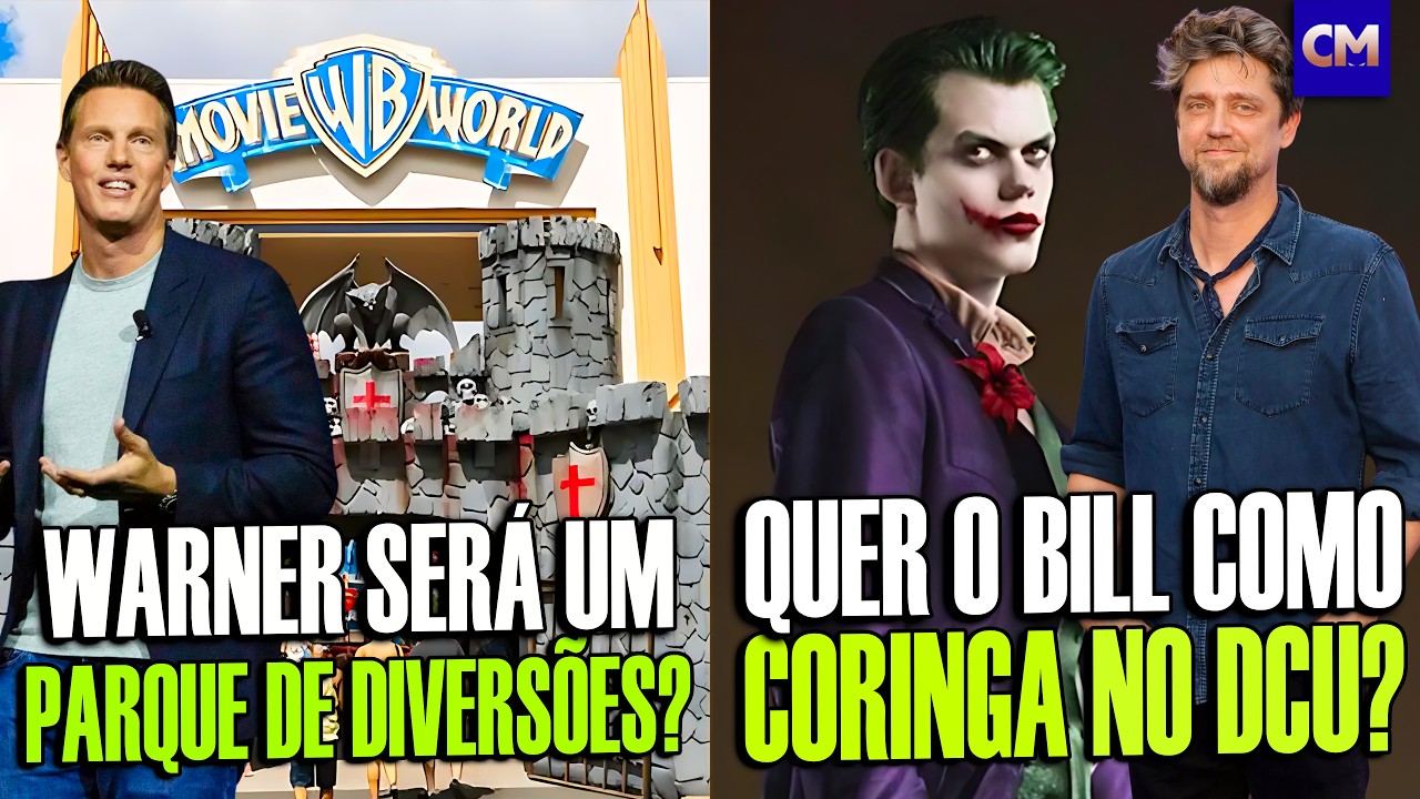 🚨DCU: Muschietti quer Bill Skarsgård como Coringa? Warner Parque Temático pela Paramount? Rumores!