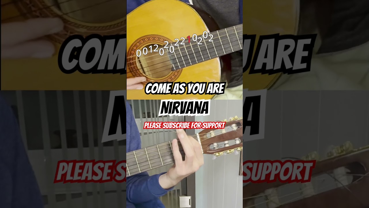 Come as you are guitar lesson