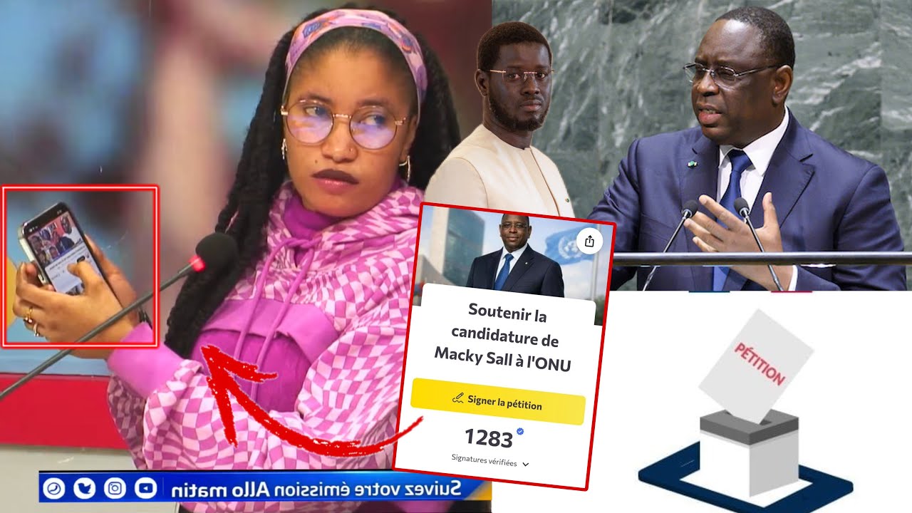 «En 11h fi pétition bi tolou, ONU Pétition signée pour Macky..