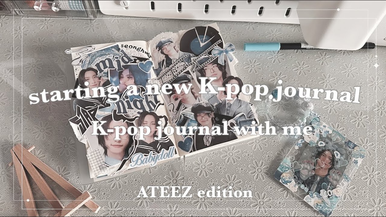 Starting a new K-pop journal 🦋 ATEEZ edition + journal with me