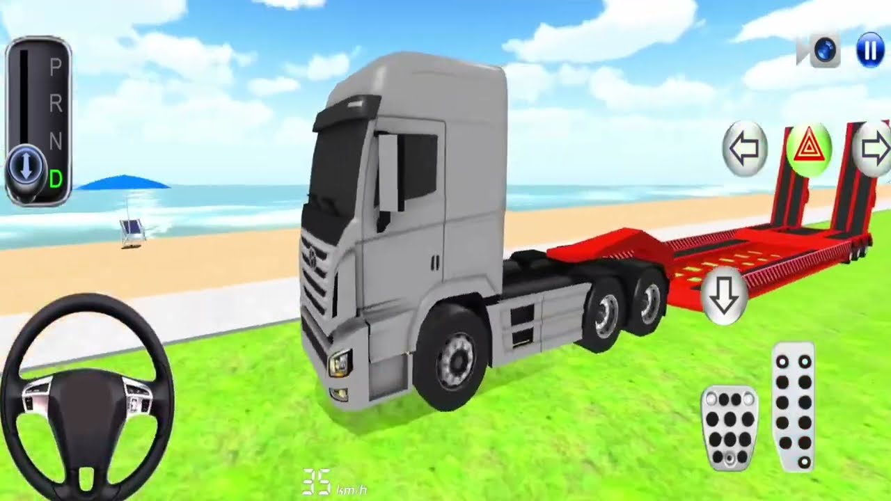 New police car transport and police car washing |  Driving Class simulator