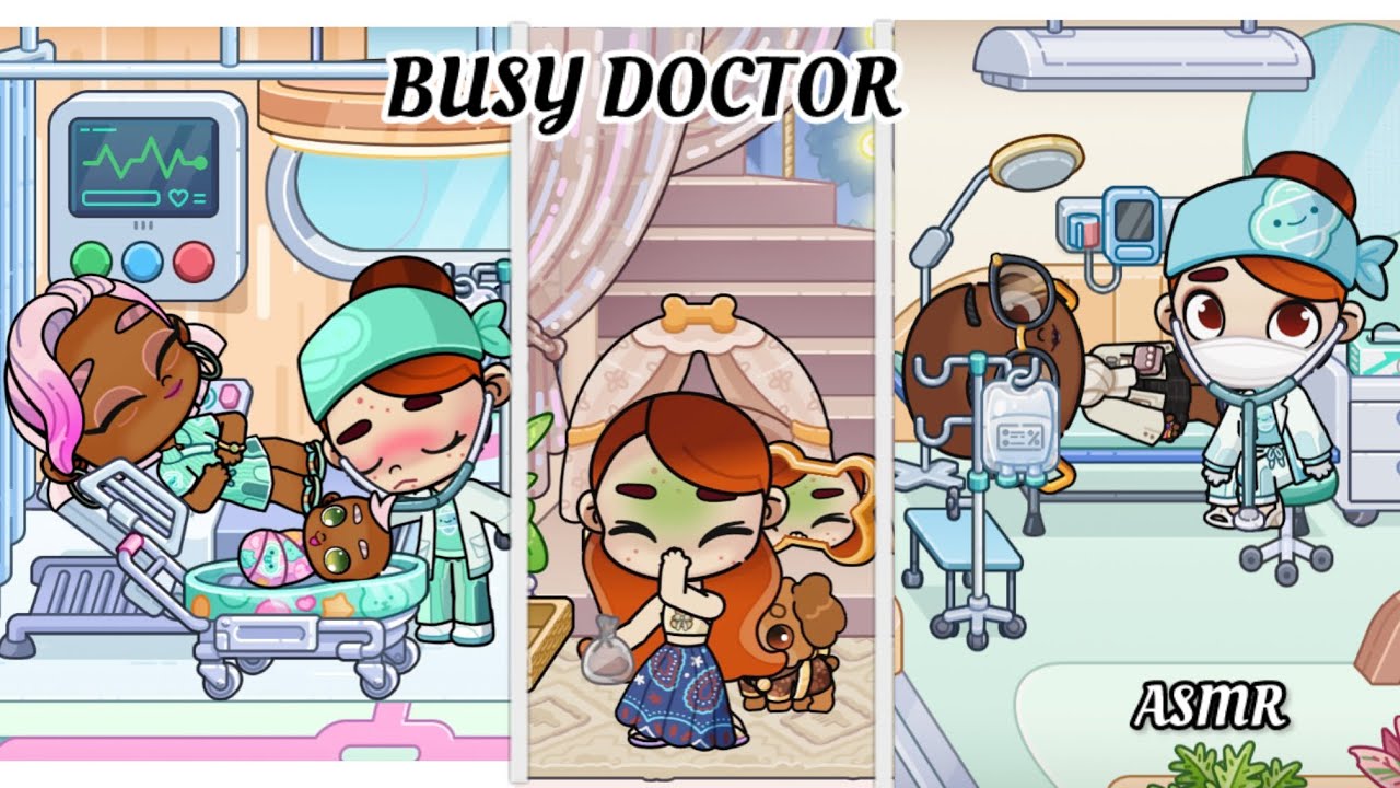 A DAY IN MY LIFE AS A BUSY DOCTOR/ NO MUSIC/ ASMR/ AVATAR WORLD/ NEW UPDATE