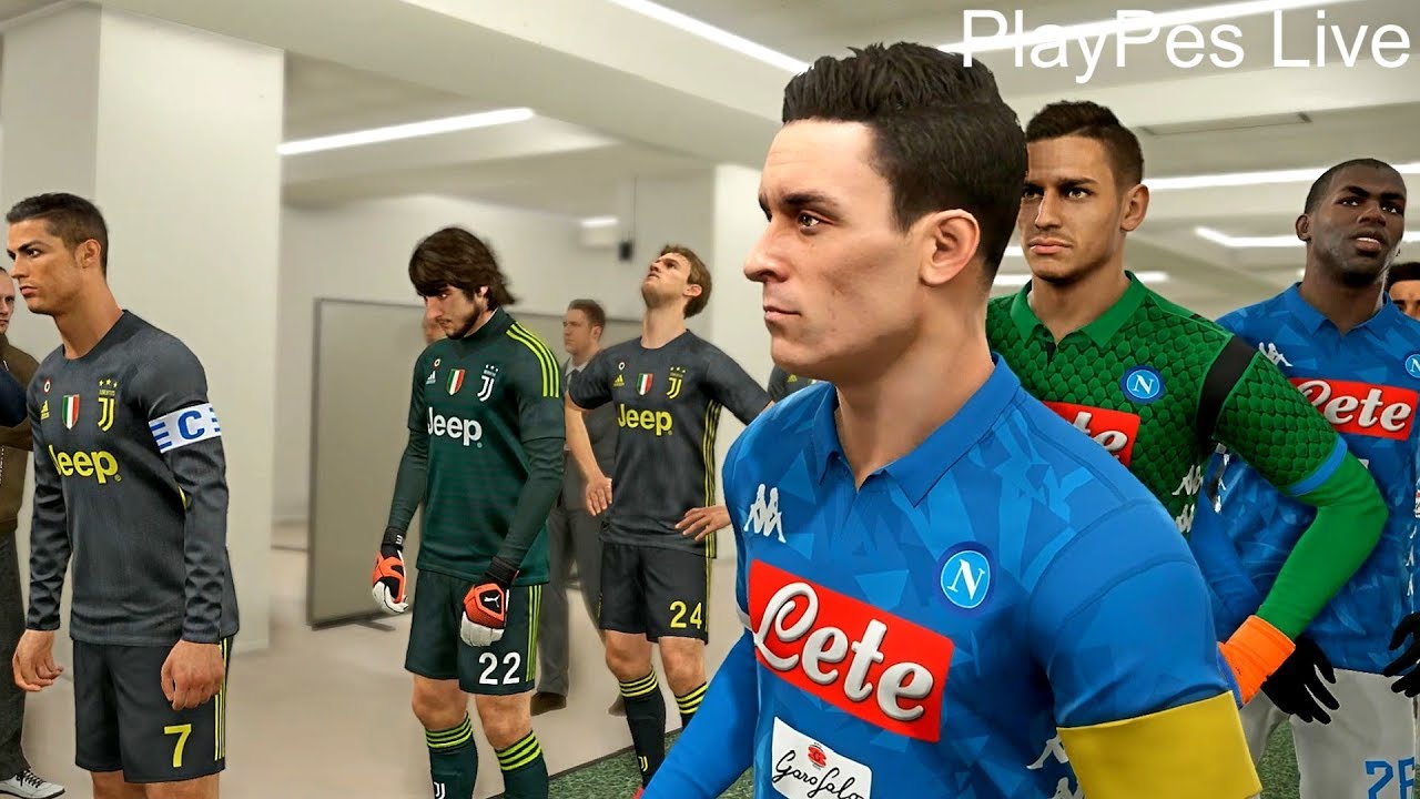PES 2019 - NAPOLI vs JUVENTUS - Full Match and Amazing Goals - PC Gameplay FHD