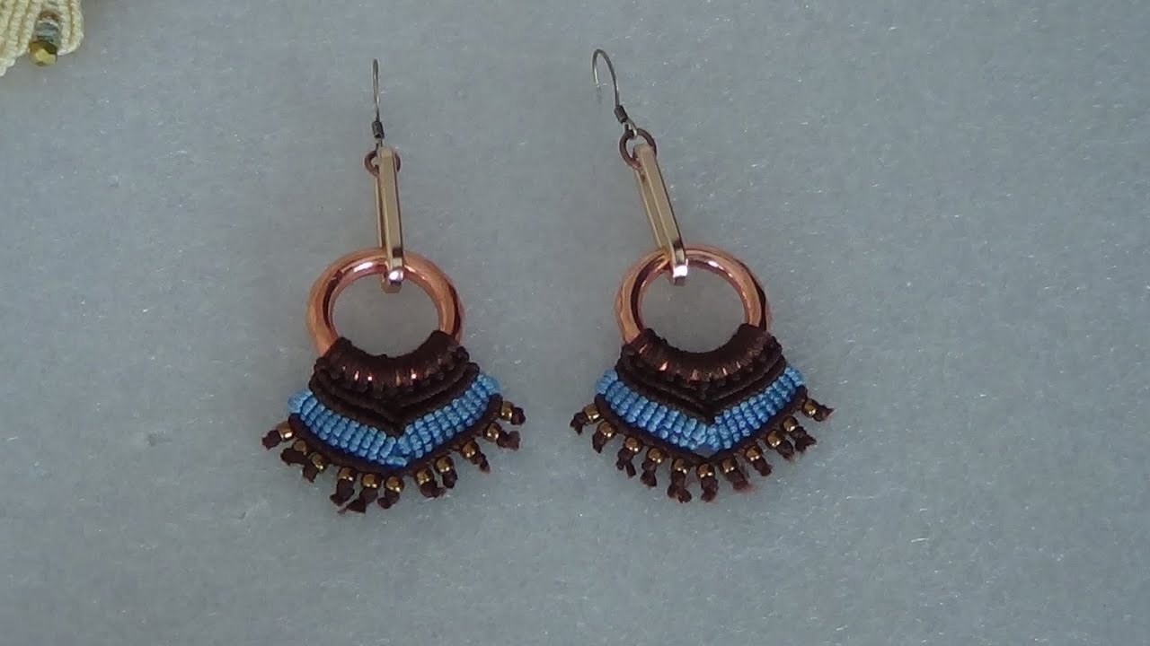 tutorial orecchini al macrame