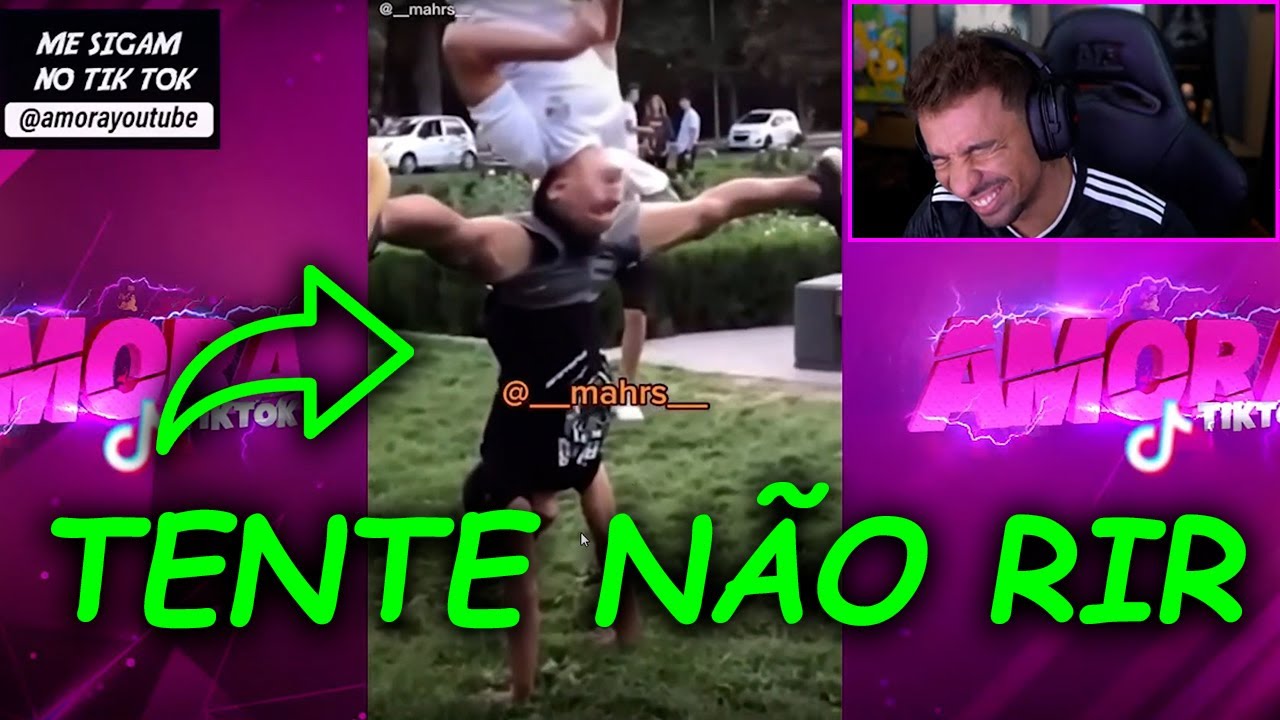 [ TENTE NÃO RIR ] PIUZINHO REAGINDO AOS MELHORES VÍDEOS DO TIKTOK