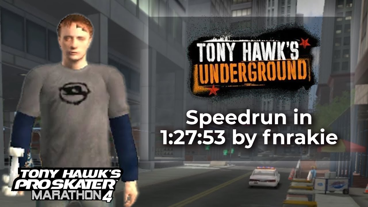 Tony Hawk's Underground by fnrakie in 1:27:53 - Tony Hawks Pro Skater Marathon 4