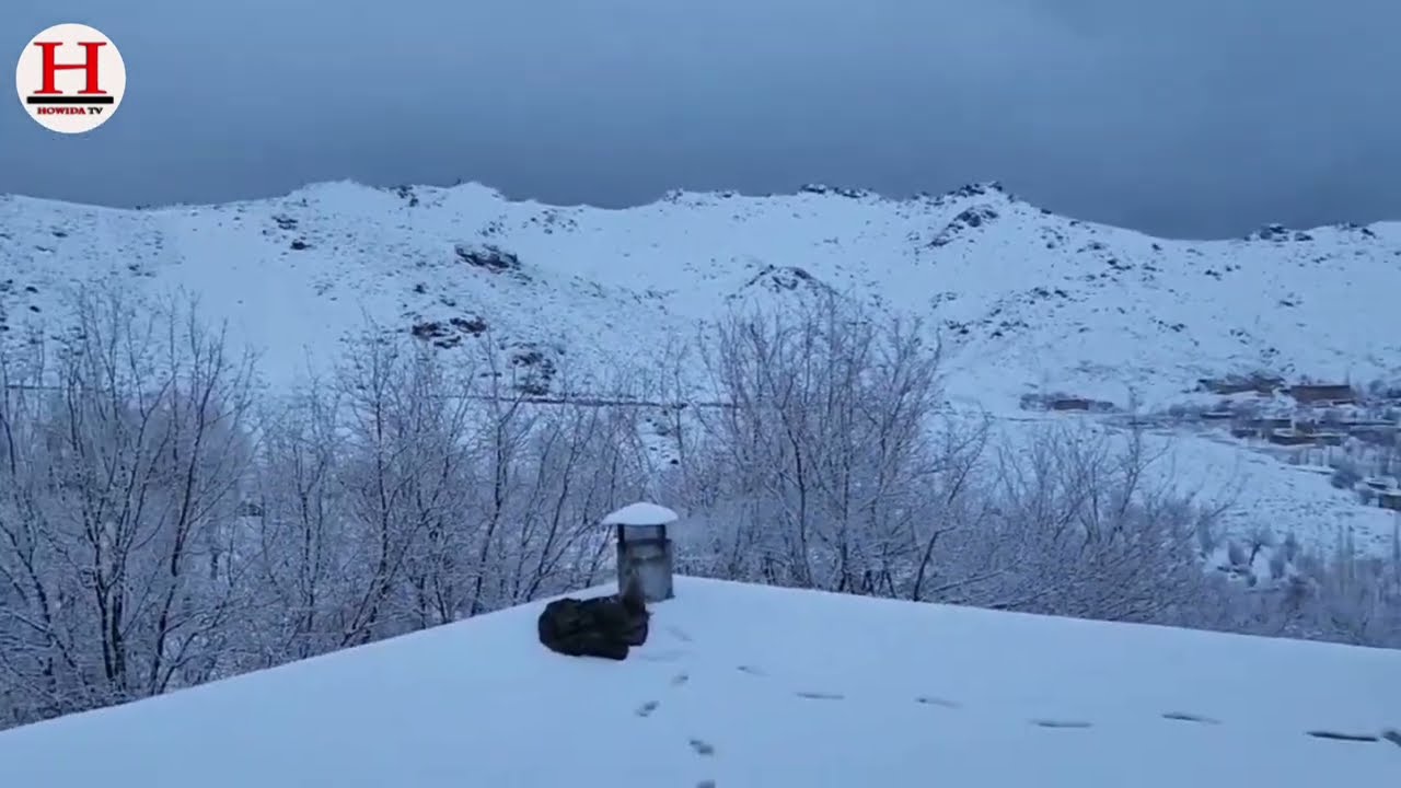 برف امروز ۱۳ حوت جاغوری Snow day in jaghori