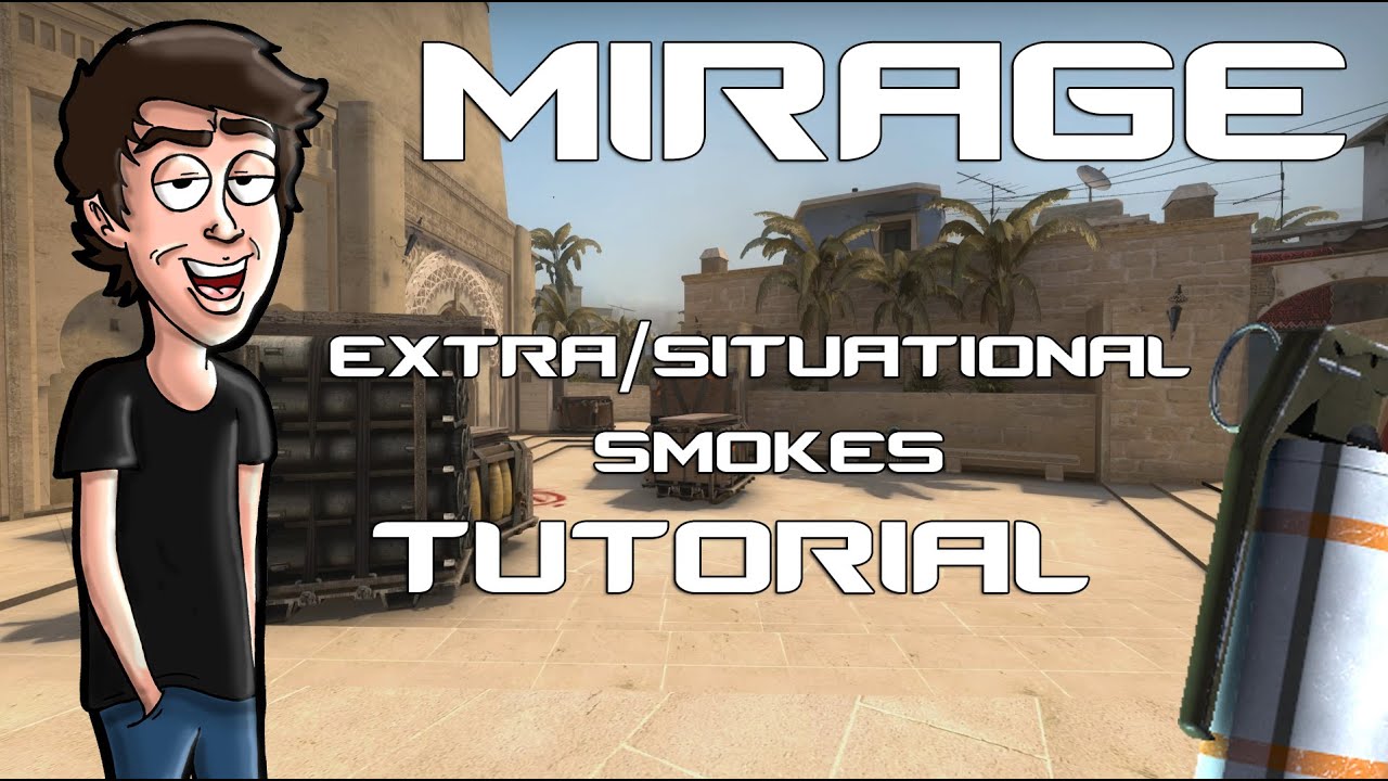 CS:GO - Mirage Tutorial (Extra/Situational Smokes)