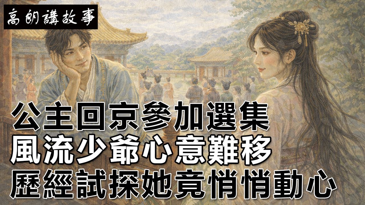 民間故事：公主回京參加選集，風流少爺心意難移，歷經試探她竟悄悄動心｜高朗講故事