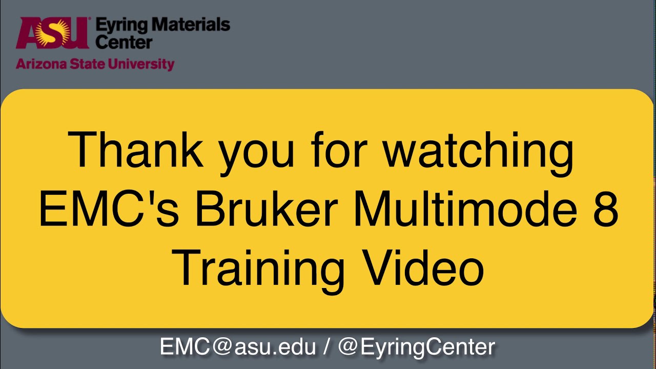 Multimode 8 AFM training video