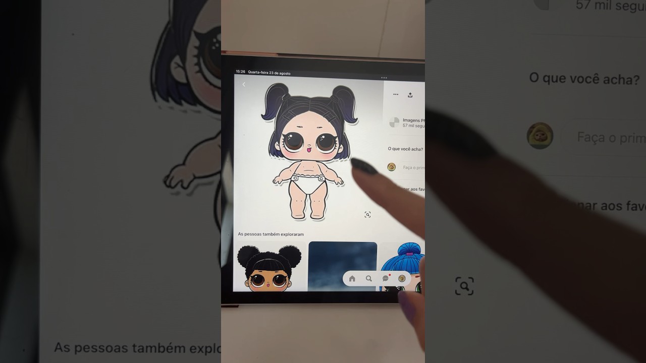 Como ter uma paper lol sem imprimir! 💖 #viral #shorts