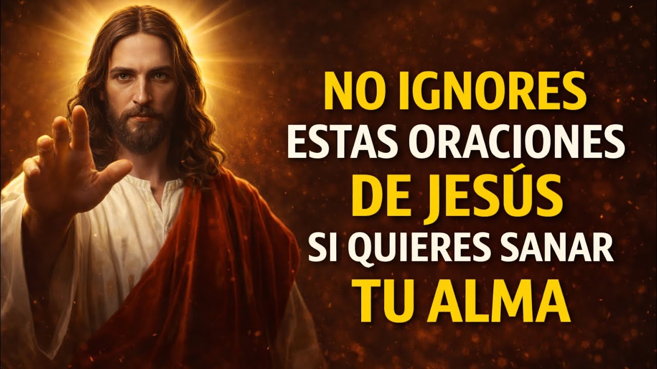 4 ORACIONES para SANAR TU ALMA y renovar tu energía (Escucha a Jesús)