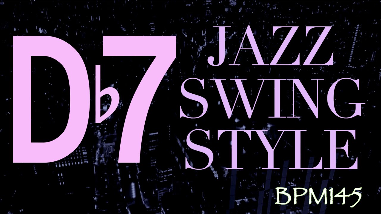 Db Mixolydian (Db7) Jazz Backing Track - Swing Style
