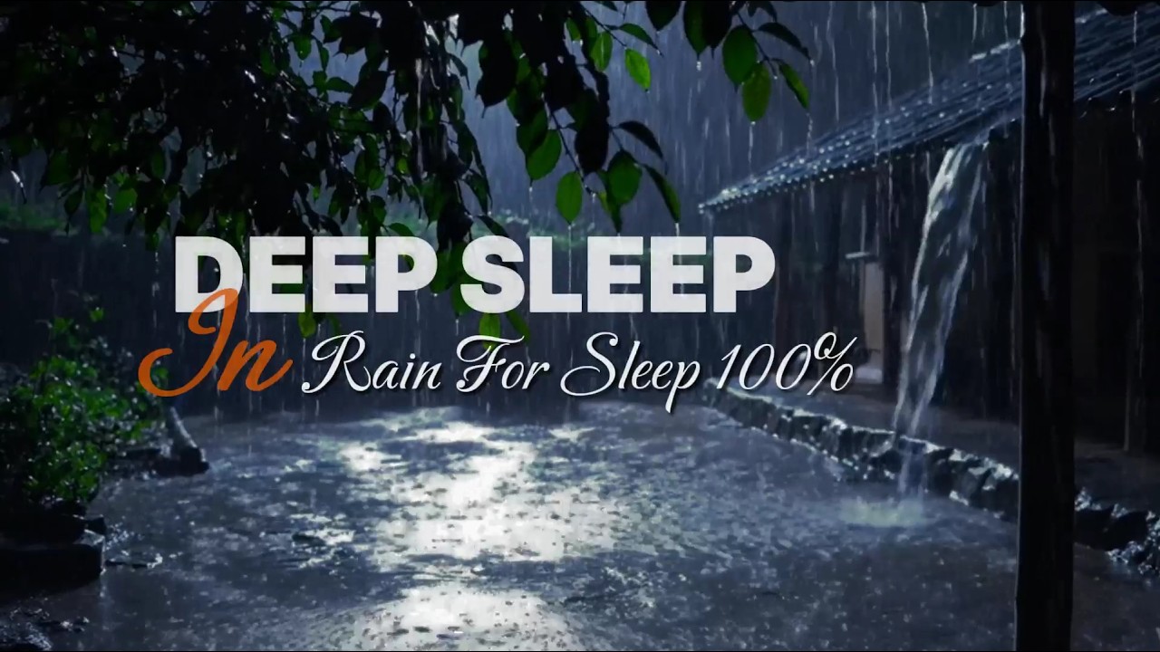 Desperate for Sleep? 10 Hours Heavy Rain Sounds ASMR for Insomnia & Stress | Stream rain