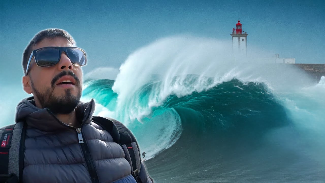 ¡ASI SON LAS OLAS MÁS GRANDES DEL MUNDO! NAZARÉ, PORTUGAL 🇵🇹 Capital del SURF