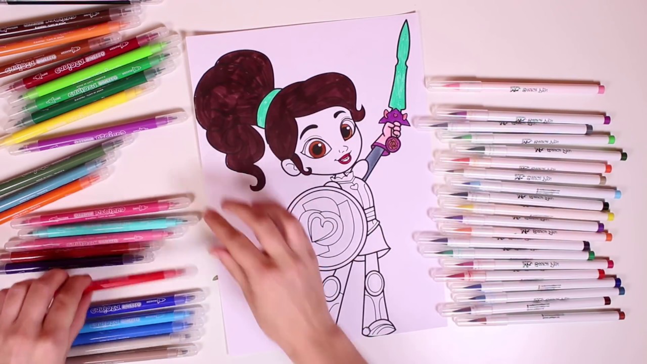 🎨 DIBUJA Y COLOREA 🎨 Coloreamos el dibujo de Nella, la princesa valiente | Aprender jugando