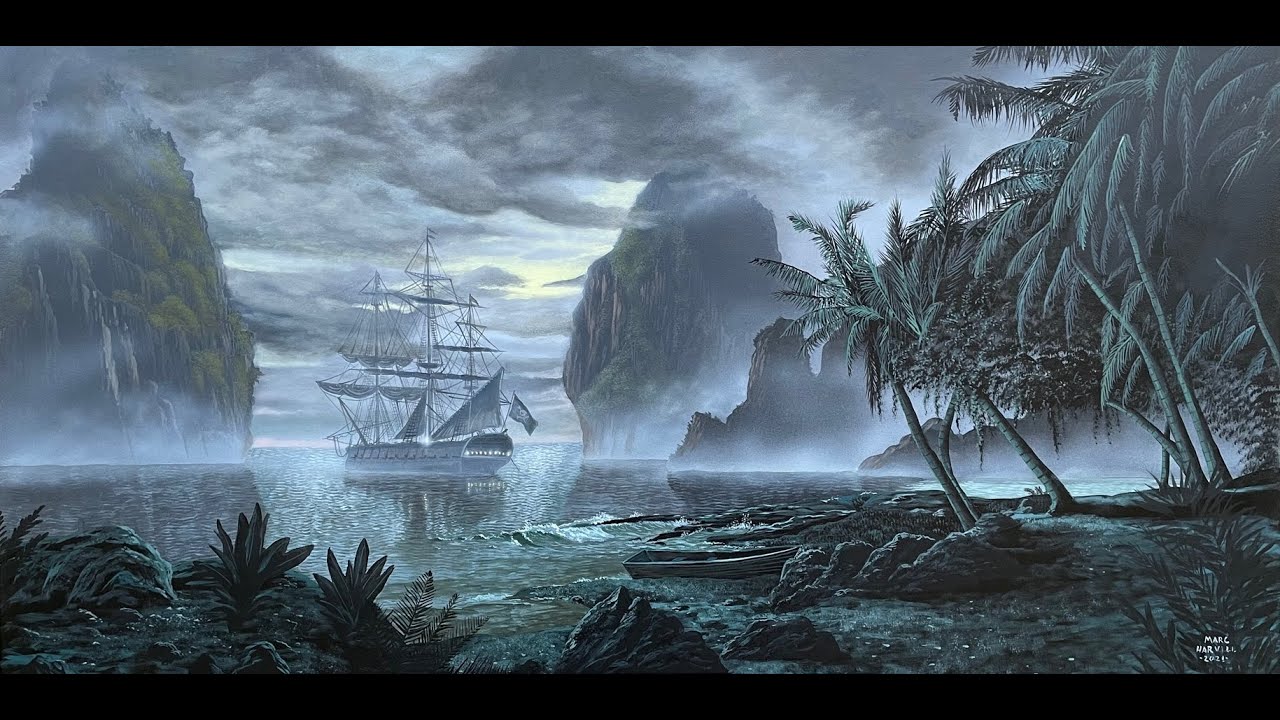 #45 Painting Pirate's Hideaway | Oil Painting Tutorial | Marc Harvill Art