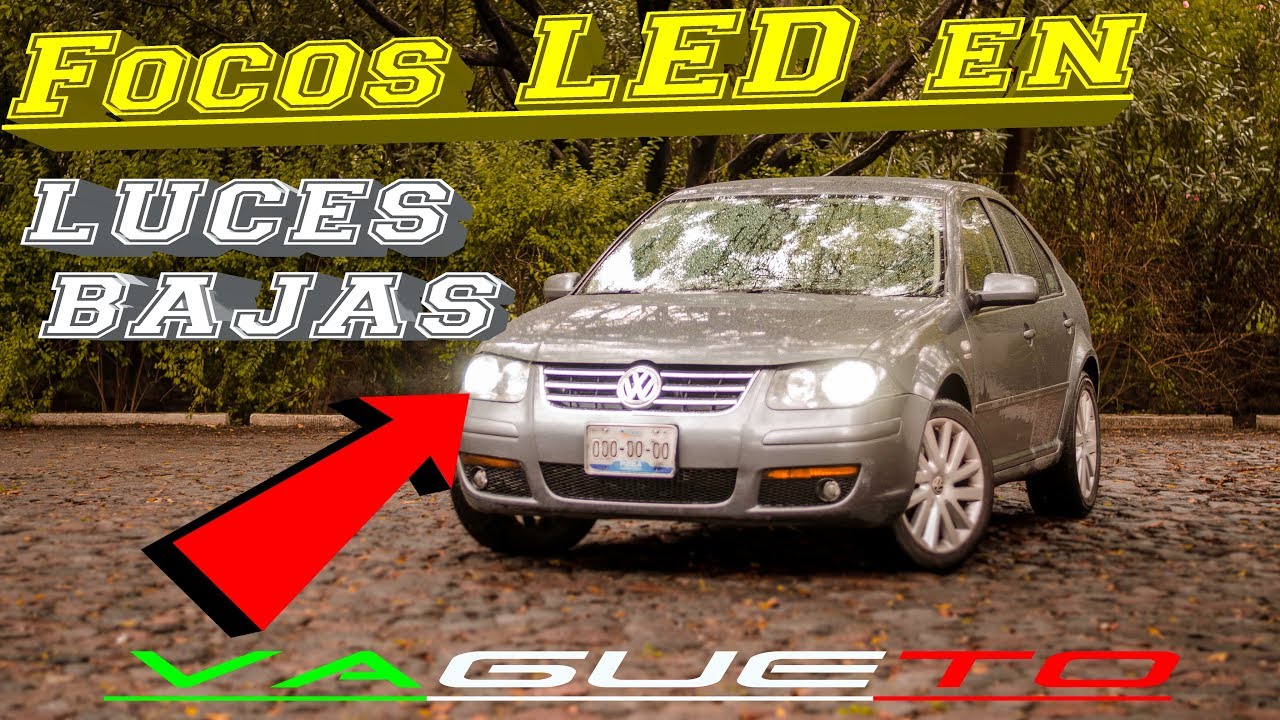Focos LED a las LUCES BAJAS del Jetta Clasico | VW JETTA CLASICO A4 | VW JETTA 4 | MK4