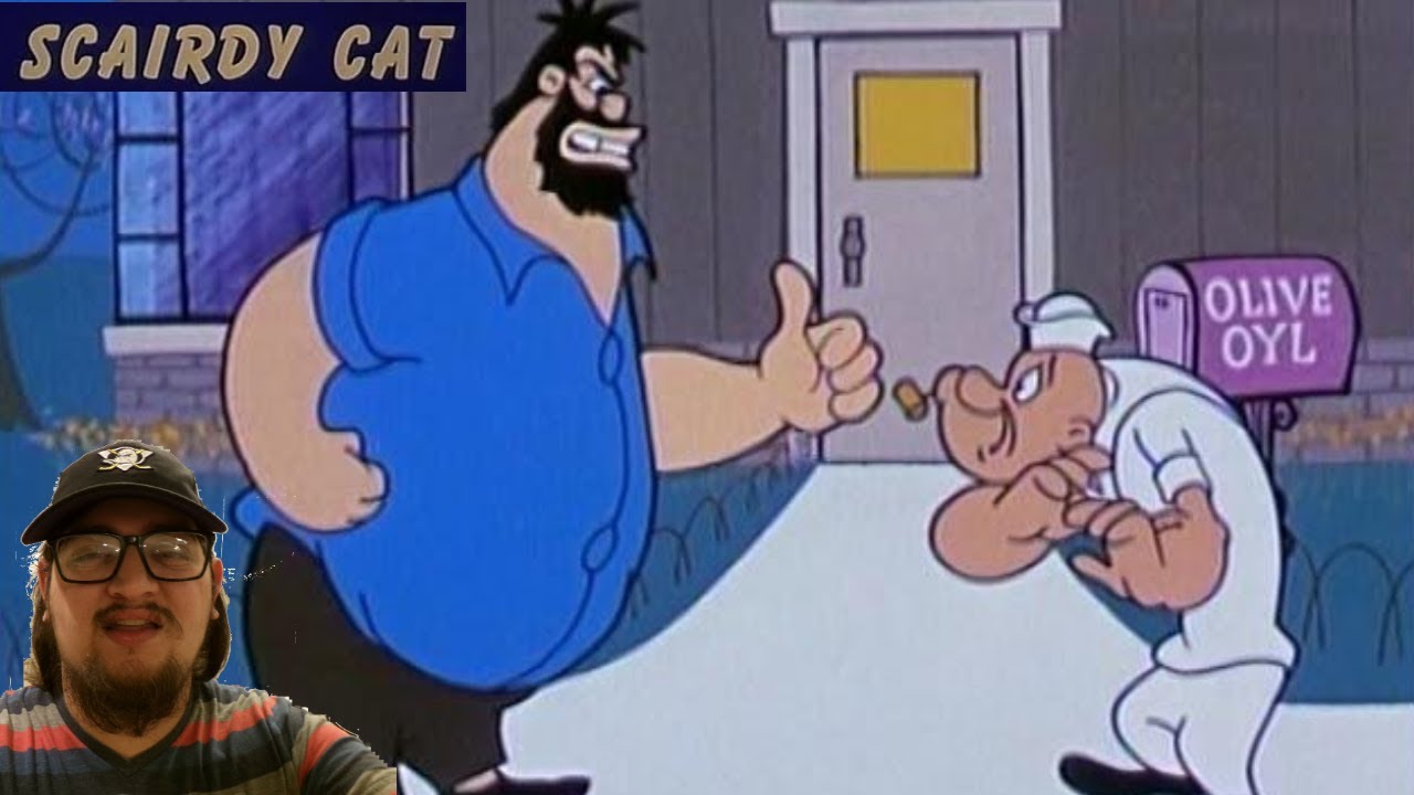 Popeye The Sailor - Scairdy Cat (1961) - First Time Watching: Popeye Turns into a Coward?!