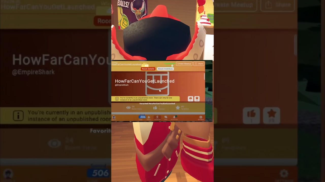Вы видели этот глюк с бесконечными избранными комнатами в Rec Room? 😳