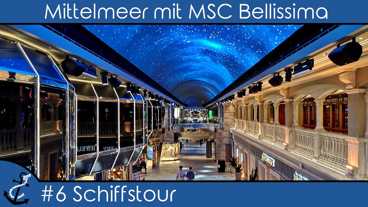 Kreuzfahrt-Vlog - Mittelmeer mit MSC Bellissima - 2019 #6 Schiffstour (die Highlights in 5 Minuten)