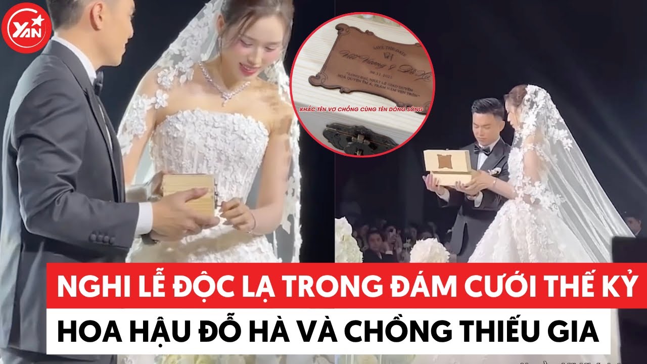 Nghi lễ độc lạ trong đ&aacute;m cưới thế kỷ Hoa hậu Đỗ H&agrave; v&agrave; chồng thiếu gia #doha