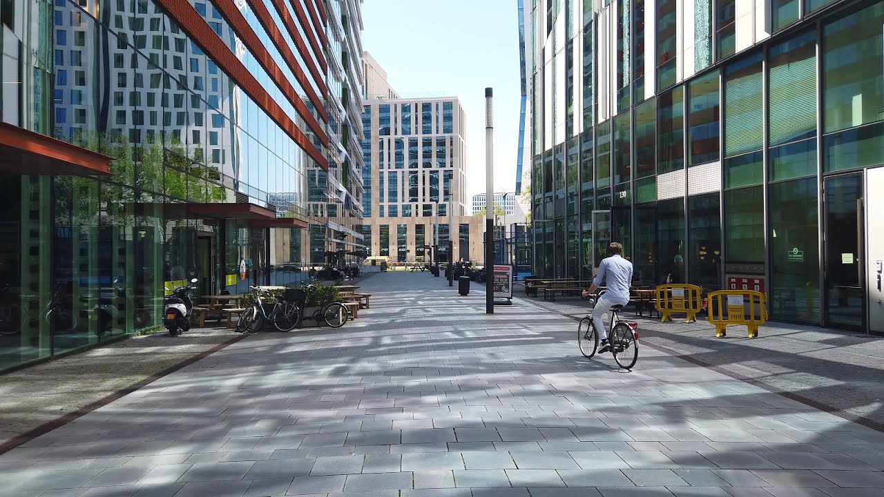 Summer Walk in Amsterdam ☀️ | Zuidas II - 4K60