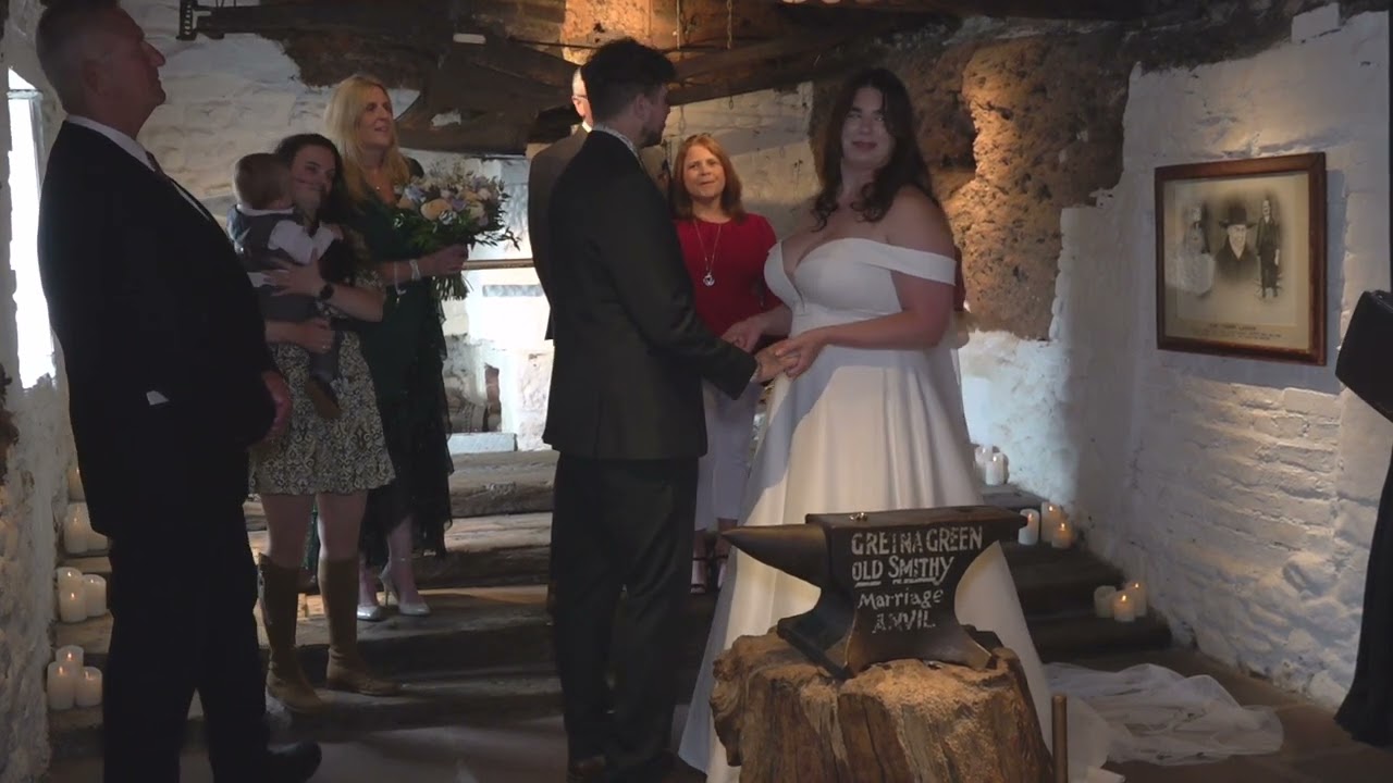 Love on the run elopement wedding in Gretna Green