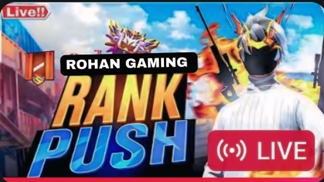 🎯Road to Grandmaster Top |Free Fire Rank Push live With rohangamiing !#freefire #trending #shortlive