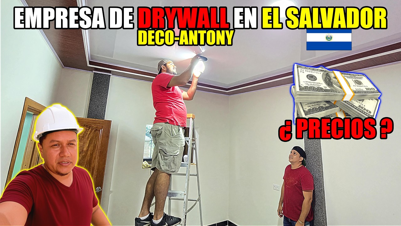 PRECIO DE EL **DRYWALL** Ó TABLA ROCA EN EL SALVADOR 😮 DECO-ANTONY