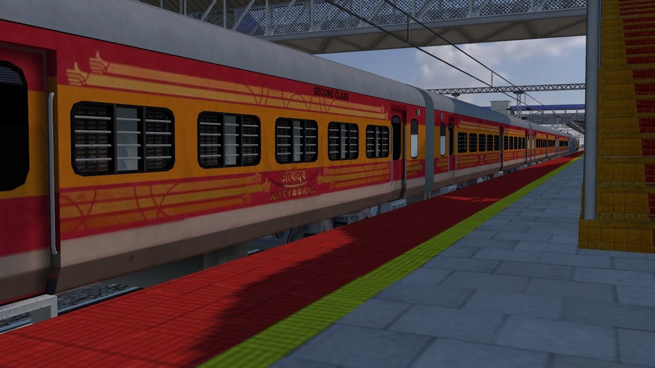22841Tambaram Antyodaya Express || Part 1 || Visakhapatnam to Vijaywada || Indian Train Driving 3d 