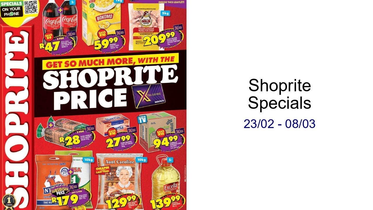 Shoprite Specials 23/02 - 08/03