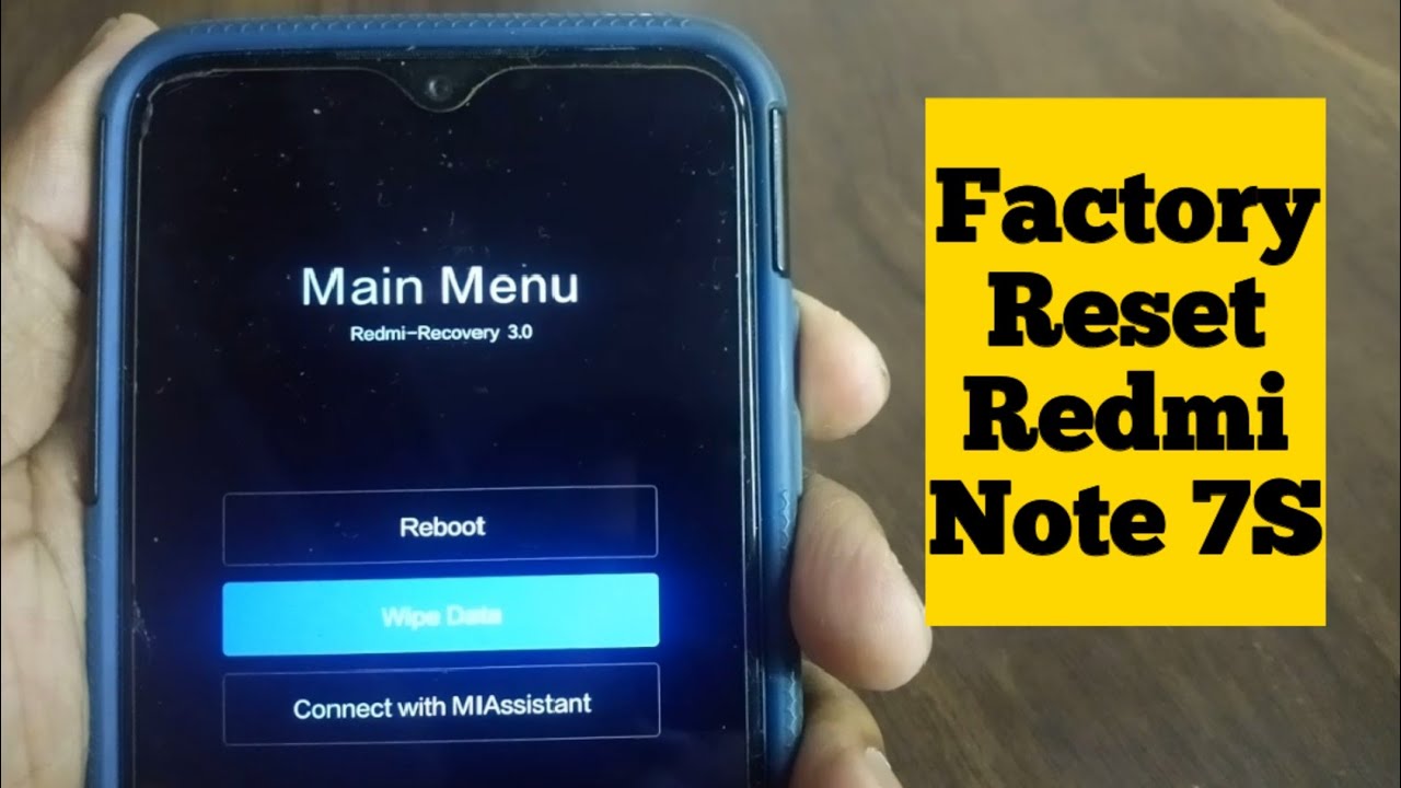 How to factory Reset Redmi Note 7S Smartphone | Factory Reset Setting