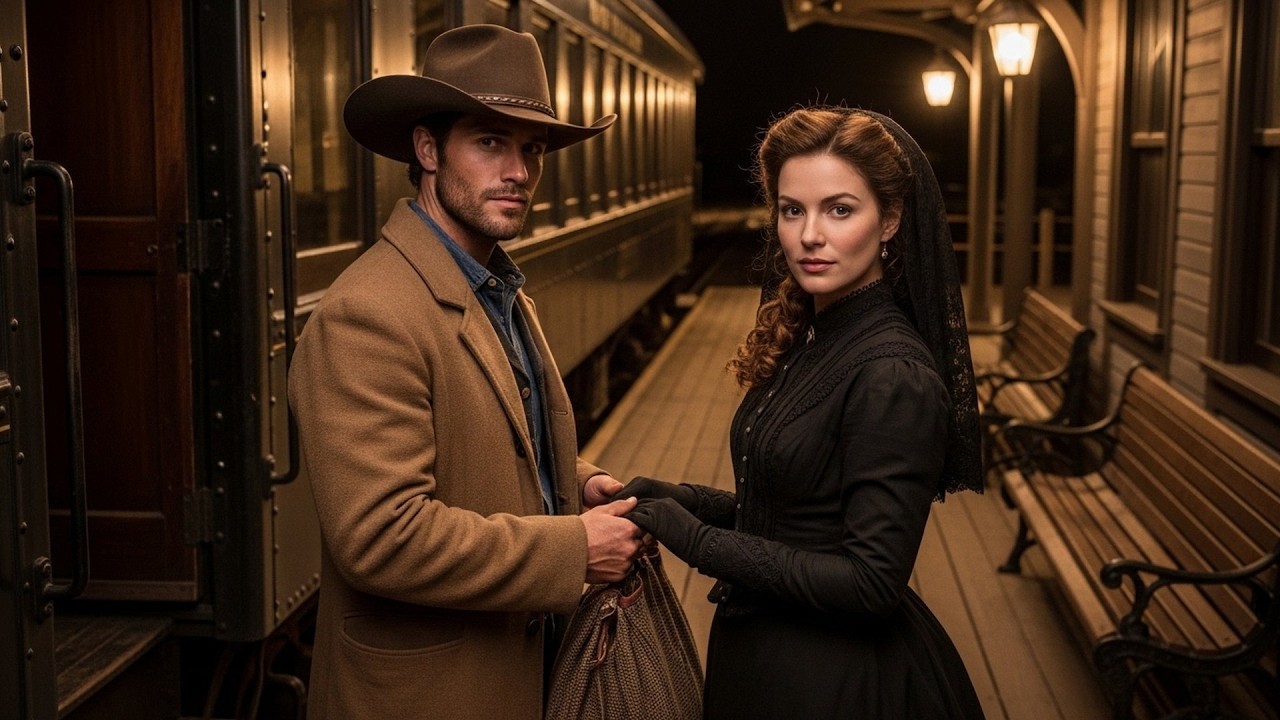 She Rode Into His Life On A Midnight Train, Cowboy Waited On The Platform And Said I've Been Ready