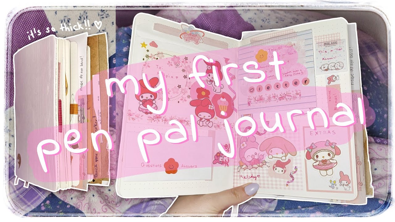 Creating a pen pal journal ✨