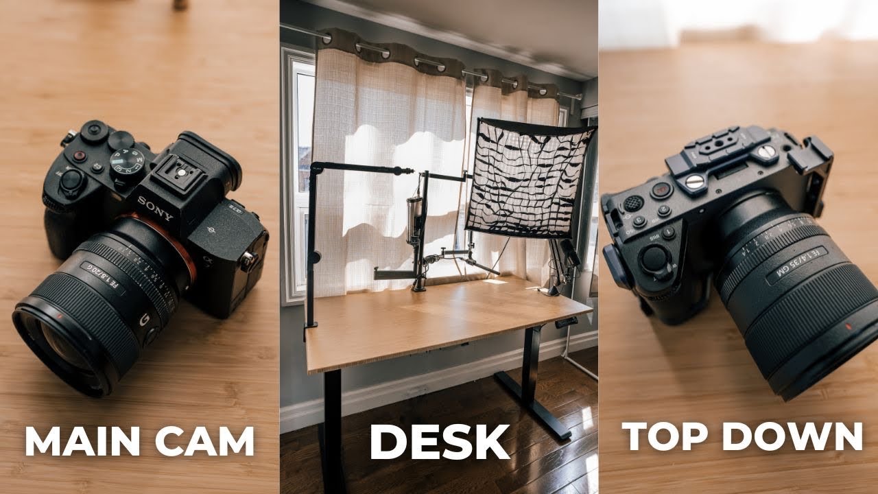 Using The Sony A7IV and FX30 for YouTube (Desk Tour)